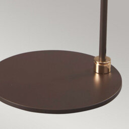 Luminosa Lighting Elstead Balance 1 Light Table Lamp Brown, Polished Brass, E27 - thumbnail 5