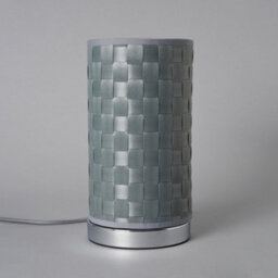 Litecraft Sovin Chrome Cylindrical Table Lamp With Silver Shade - thumbnail 4