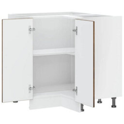 Berkfield Durable Kitchen Corner Base Cabinet Kalmar Smoked Oak Engineered Wood - thumbnail 5