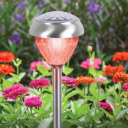 Gardenkraft 14430 Pack Of 4 Colour Changing Solar Powered Garden Lights - thumbnail 3