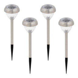 Gardenkraft 14430 Pack Of 4 Colour Changing Solar Powered Garden Lights - thumbnail 9