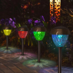 Gardenkraft 14430 Pack Of 4 Colour Changing Solar Powered Garden Lights - thumbnail 8