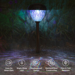 Gardenkraft 14430 Pack Of 4 Colour Changing Solar Powered Garden Lights - thumbnail 6