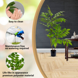 Crystals 85Cm Soap Berries Artificial Tree Fake Plant In Pot For Indoor Decor - thumbnail 4