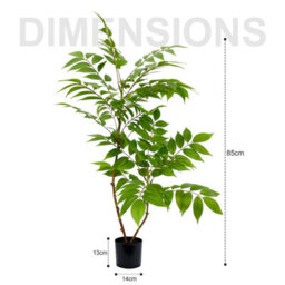 Crystals 85Cm Soap Berries Artificial Tree Fake Plant In Pot For Indoor Decor - thumbnail 2
