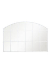 Mirroroutlet The Arcus White Framed Arched Wall Garden Mirror 110Cm X 75Cm - thumbnail 2
