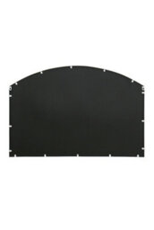 Mirroroutlet The Arcus White Framed Arched Wall Garden Mirror 110Cm X 75Cm - thumbnail 6