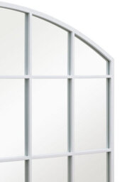 Mirroroutlet The Arcus White Framed Arched Wall Garden Mirror 110Cm X 75Cm - thumbnail 4