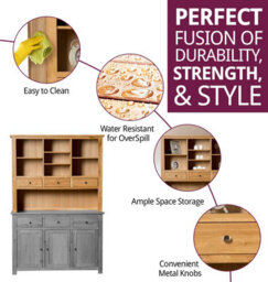 Hallowood Furniture Waverly Oak Large Sideboard Top - thumbnail 2