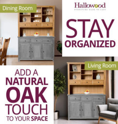 Hallowood Furniture Waverly Oak Large Sideboard Top - thumbnail 6