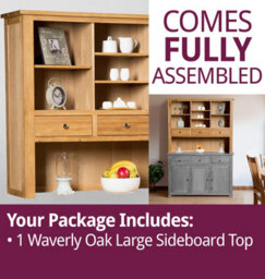 Hallowood Furniture Waverly Oak Large Sideboard Top - thumbnail 7