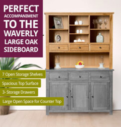 Hallowood Furniture Waverly Oak Large Sideboard Top - thumbnail 5