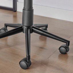Furniturebox Uk Tessa Grey Velvet Office Chair - thumbnail 6