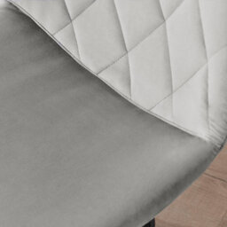 Furniturebox Uk Tessa Grey Velvet Office Chair - thumbnail 5