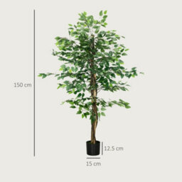 150Cm Artificial Tree Ficus For Indoor Home Decor, Fake Tree - thumbnail 2