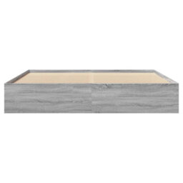 Berkfield Bed Frame Without Mattress Grey Sonoma 200X200 Cm Engineered Wood - thumbnail 5