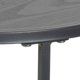 Furniture To Go Seaford Black Metal Small Round Side Table With Black Top - thumbnail 5