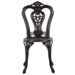 Beliani Bistro Set Bovino Metal Dark Brown - thumbnail 5