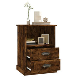 Berkfield Bedside Cabinet Smoked Oak 43X36X60 Cm - thumbnail 5