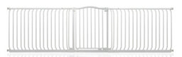 Safetots Curved Top Safety Gate, 271Cm - 280Cm, Matt White, Pressure Fit Stair Gate - thumbnail 1