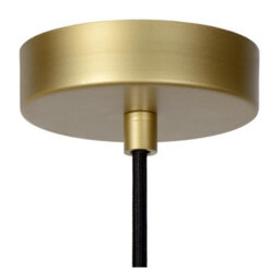 Lucide Extravaganza Tusse Retro Pendant Light - 1Xe27 - Pink - thumbnail 2