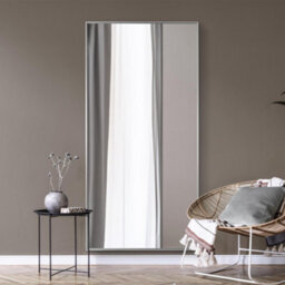 Mirroroutlet The Artus Silver Aluminium Edged Wall Mirror 200Cm X 100Cm - thumbnail 1