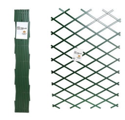 Ruddings Wood Pvc Expanding Garden Trellis Green Climbing Plant Frame (W)200Cm X (H)100Cm - thumbnail 1