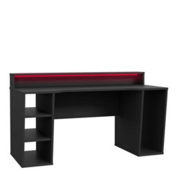 Furniture To Go Loadout Black Gaming Desk 2 Shelves With Colour Changing Led - thumbnail 2