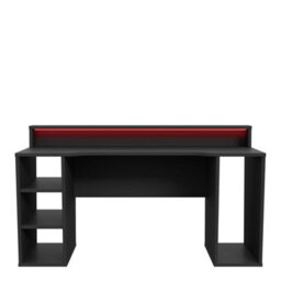 Furniture To Go Loadout Black Gaming Desk 2 Shelves With Colour Changing Led - thumbnail 3