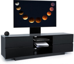 "Centurion Supports Avitus Gloss Black With 4-Black Drawers For Up To 65"" Led/lcd/plasma Tv Stand With Mounting Arm" - thumbnail 1