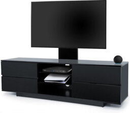 "Centurion Supports Avitus Gloss Black With 4-Black Drawers For Up To 65"" Led/lcd/plasma Tv Stand With Mounting Arm" - thumbnail 3