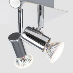 Valuelights Consul Silver Ceiling Bar Spotlight Includes 6 X Gu10 Led Warm White 3000K Bulbs - thumbnail 5