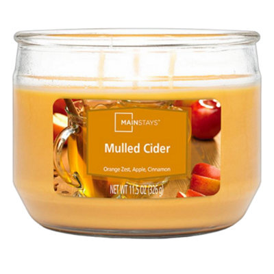 Mainstays Mulled Cider Scented Candle 326G Glass Jar