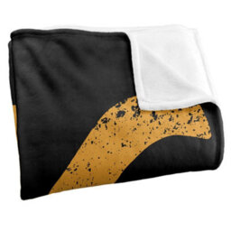 Yellowstone Silky Logo Supersoft Blanket Black/yellow (One Size) - thumbnail 3