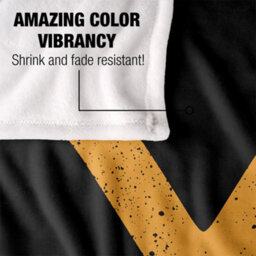 Yellowstone Silky Logo Supersoft Blanket Black/yellow (One Size) - thumbnail 4