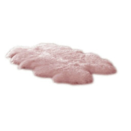 Living And Home Pink Fluffy Carpet Fuzzy Plush Comfy Soft  Indoor Carpet For Bedroom Playroom - thumbnail 2
