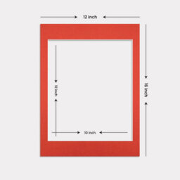Ak Frames 16X12 Poppy Red Picture Mounts To Fit 12X10 Aperture Size - Mount Board Only (No Frame Included) - thumbnail 3