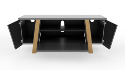 Alphason Dorel Home Florence Tv-Stand With 2 Doors & 1 Flap Grey/oak - image 1