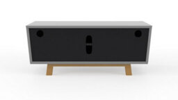 Alphason Dorel Home Florence Tv-Stand With 2 Doors & 1 Flap Grey/oak - thumbnail 2