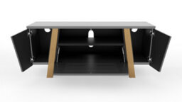 Alphason Dorel Home Florence Tv-Stand With 2 Doors & 1 Flap Grey/oak - thumbnail 1