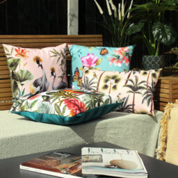 Evans Lichfield Palms Printed Uv & Water Resistant Outdoor Polyester Filled Cushion - thumbnail 4