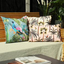Evans Lichfield Palms Printed Uv & Water Resistant Outdoor Polyester Filled Cushion - thumbnail 5
