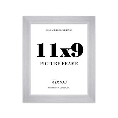 "17X17"" White Picture Frame - 17X17"" Square Frame With 16X16"" Mount For 17X17""/16X16"" Pictures Moderrn Style Thin Edge, 1 Pack" - image 1