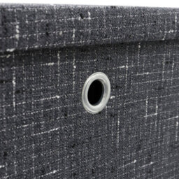 Jvl Shadow Foldable Square Fabric Storage Box - thumbnail 4