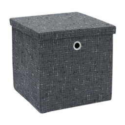 Jvl Shadow Foldable Square Fabric Storage Box - thumbnail 1