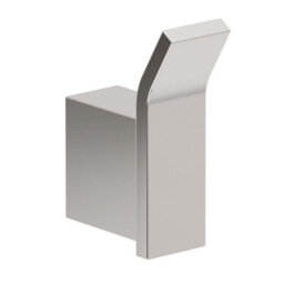 Plum&clay Emilia Bathroom Wall Mounted Brushed Nickel Single Robe Hook - thumbnail 1