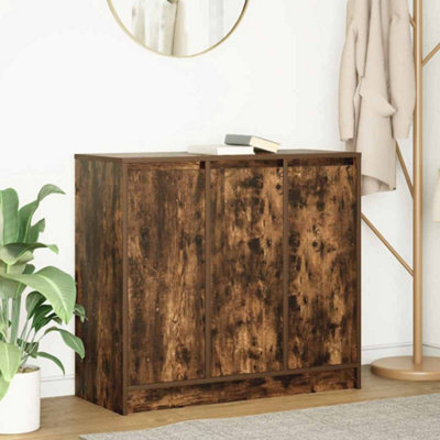 Berkfield Sideboard Smoked Oak 85X34X76 Cm Engineered Wood - image 1