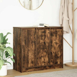 Berkfield Sideboard Smoked Oak 85X34X76 Cm Engineered Wood - thumbnail 1