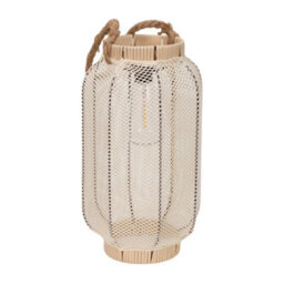 Valuelights Solar Powered Outdoor Natural Mesh Fabric Lantern Garden Light - thumbnail 2