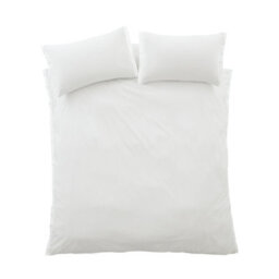 Bianca Seersucker Woven Stripe 180 Thread Count Cotton King Duvet Cover Set With Pillowcases Grey - thumbnail 6